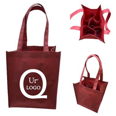 Six Bottles Wine Non-Woven Bag