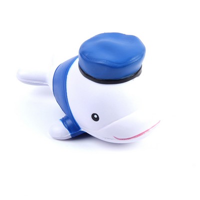 Wearing Hat Whale Stress Ball