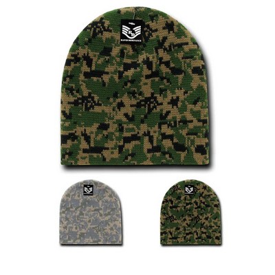 Rapid Dominance Camo Military Beanie Knit Cap