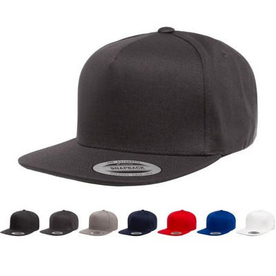 YP Classic® Yupoong Five Panel Cotton Twill Snapback Cap