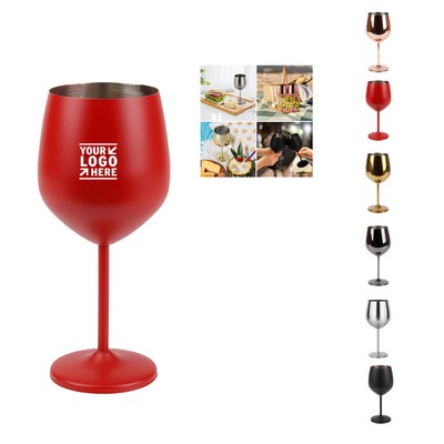 18oz Stainless Steel Wine Goblets