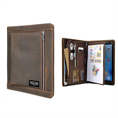 Leather Business Organizer Padfolio Portfolio Binder