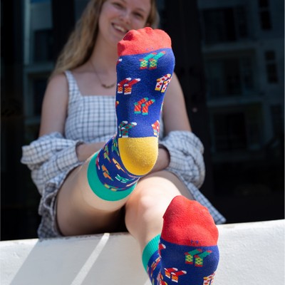 Crew Carnival Socks - Festive Footwear for Colorful Celebrations - American Made