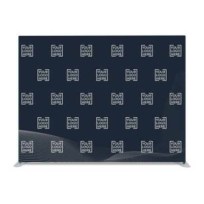 10 ft x 8 ft Step and Repeat Straight Pillow Case Backdrop Package