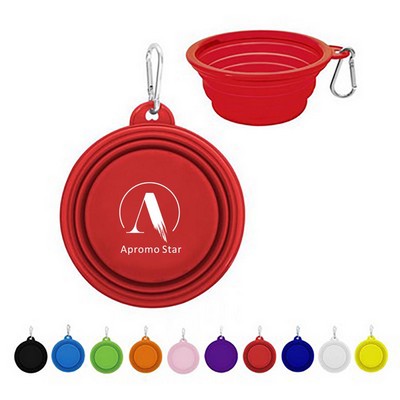 Silicone Collapsible Pet Bowl Travel Portable