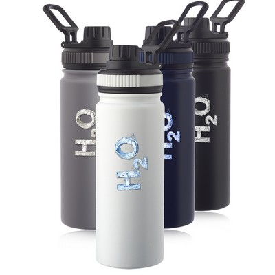 Houston 23 oz. Stainless Steel Water Bottle with Carrying Handle