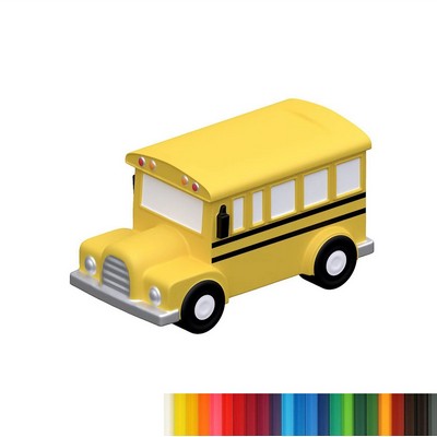 Foam Customized School Bus Shaped Stress Ball