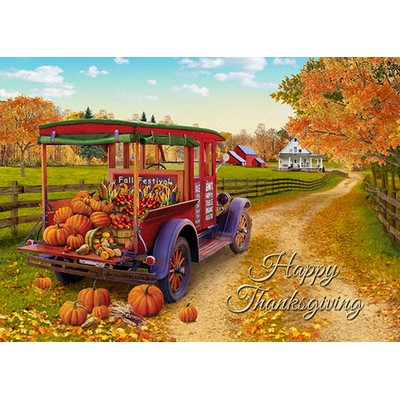 Thanksgiving Farm Festival Greeting Card