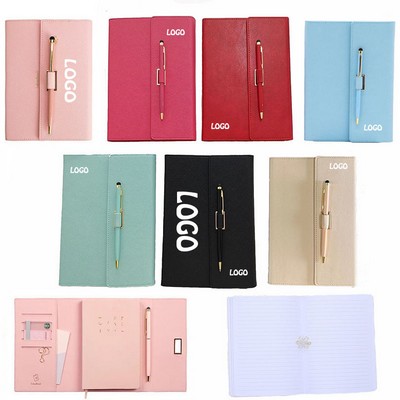 A5 Soft Touch Journal With Matching Color Pen