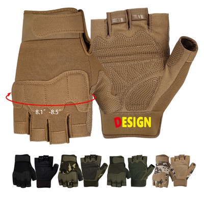 Fingerless Gloves for Shooting Half Finger Hunting Hiking Cycling Driving Motorcycle Gloves