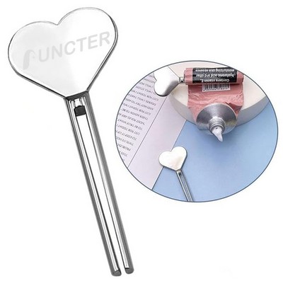 Stainless Steel Love Key Shape Manual Toothpaste Squeezer