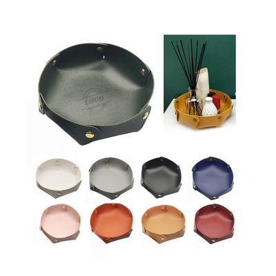 Round Desktop Valet Tray Organizer