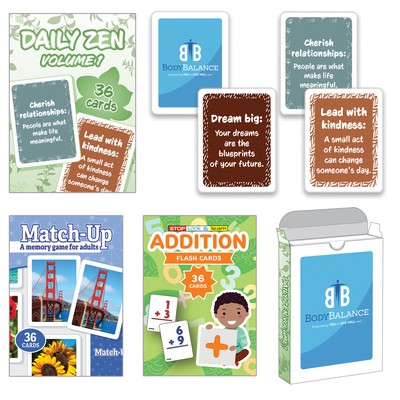 Game Card and Educational Flash Card Sets