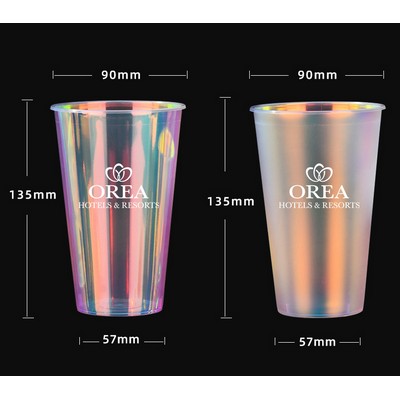 16oz 500ml Holographic Plastic Cup