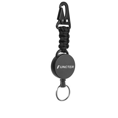 Telescopic Wire Rope Anti-Thief & Anti-Lost Keychain W/ Olecranon Buckle