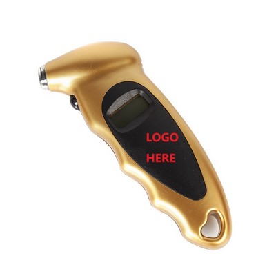 Automotive Tire Pressure Gauge With Digital Display Screen