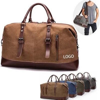 Vintage Canvas Travel Duffel Bag