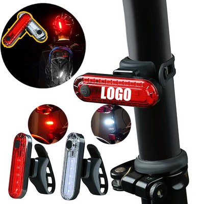 Rear Bike Tail Light USB Rechargeable