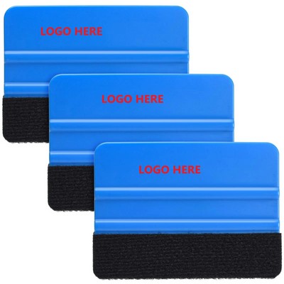 Plastic Felt Edge Squeegee Window Scraper