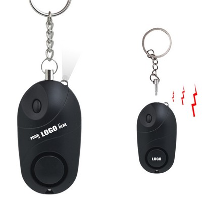 Elegant Safety Alarm Keychain with LED Light and 120DB Panic Sound