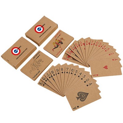 Kraft Full Color Paper Playing Cards