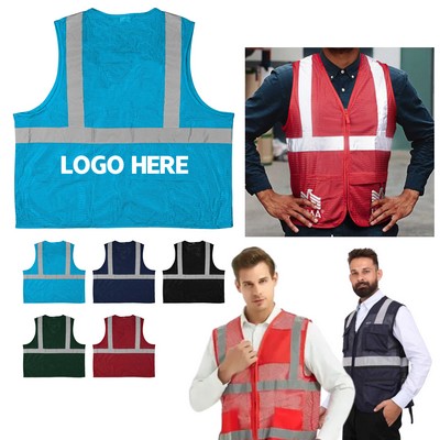 Premium Reflective Safety Vest (M-3XL)