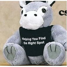 Continental Series Donkey Stuffed Animal w/Shirt (6")