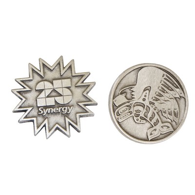 Solid Pewter Lapel Pin (.75")