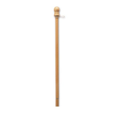 Wood 2 Piece Outdoor Flagpole (7'X1")