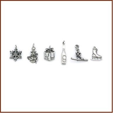 Individual Winter Stock Wine Charms