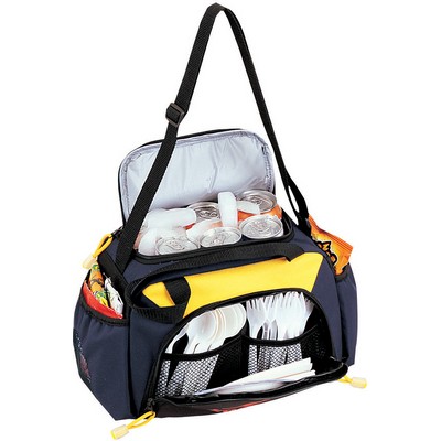 D Shape Double Front Pocket Cooler Bag