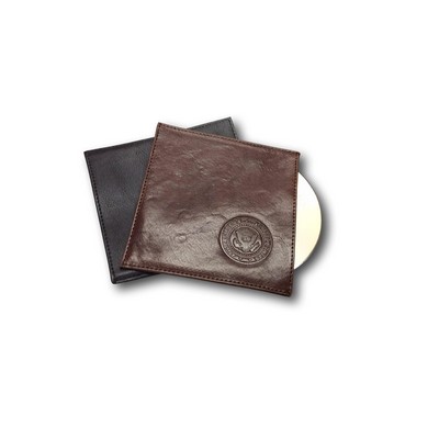 Leather CD or DVD Pouch (Deboss/ Foil stamp)