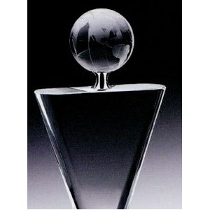 Small Clear Crystal Winner's Globe Award