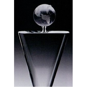 Medium Clear Crystal Winner's Globe Award