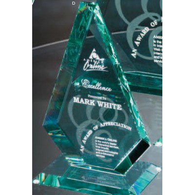 Small Jade Crystal American Diamond Award