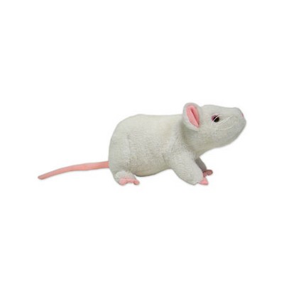 Custom Plush White Mouse w/ Pink Details