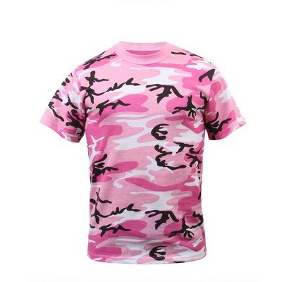 Pink Camouflage Military T-Shirt (4XL)