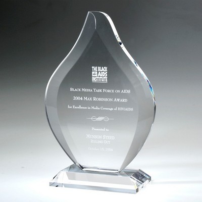 8" Flame Crystal Award