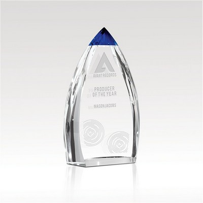 Cobalt Crystal Award - 5" Blaze