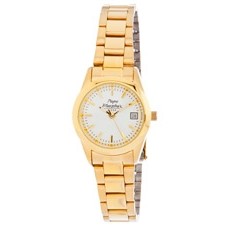 Women's Prestige Gold Watch w/ White Dial