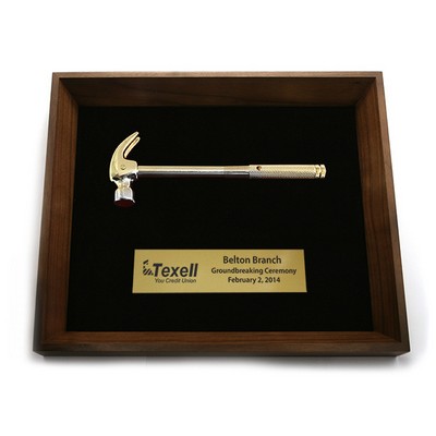 Gold Hammer Shadow Box