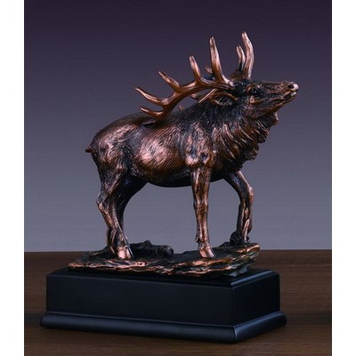 Elk Figurine, 16"W x 14"H