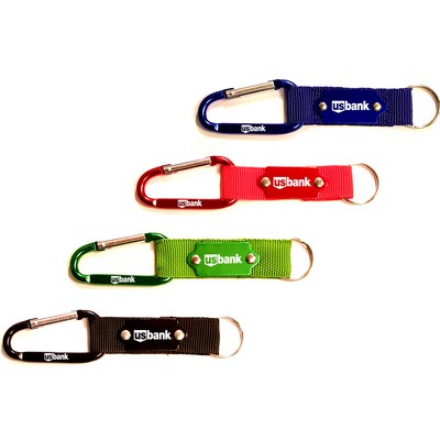 6cm Carabiner w/Strap & Metal Plate