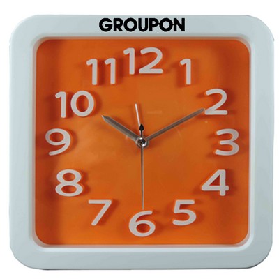 Large Retro Look Analog Alarm Clock (Orange)