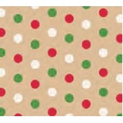 Dotty Christmas Kraft Gift Wrap (417')