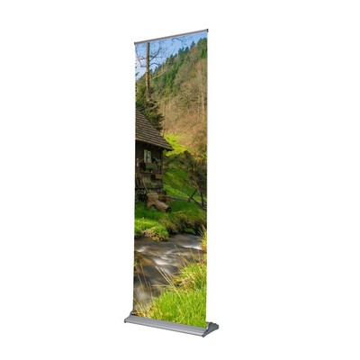 Goldstep Retractable Banner Stand 24" & 72" Graphic