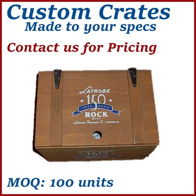 Custom Beer Style Wooden Crate / Wooden Box - made to order