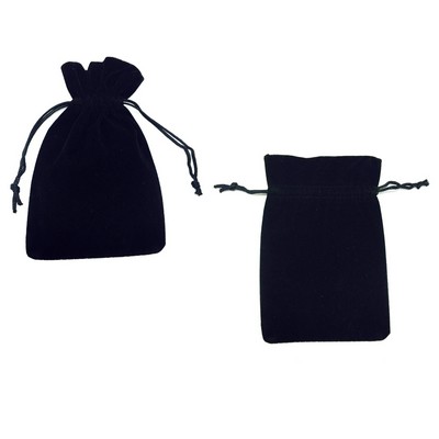 4" x 5.75" Drawstring Velveteen Pouch