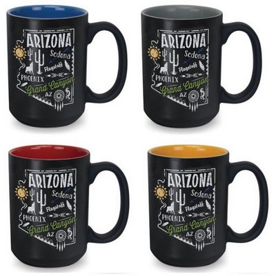 15 Oz. Mighty Matte Two-Tone Mug