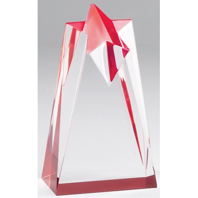 Polaris Star Tower Award, Red, 6"H